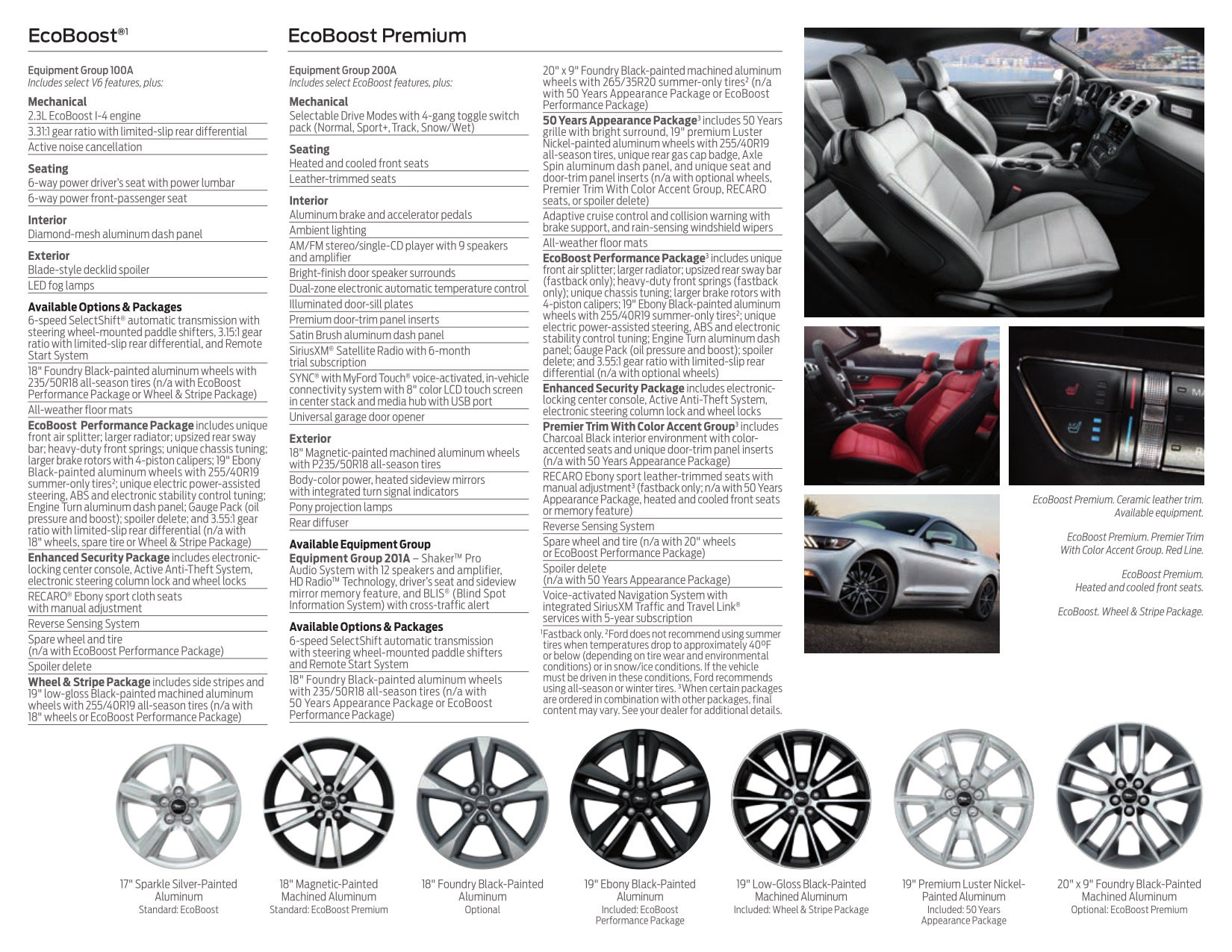 2015 Ford Mustang Brochure Page 3
